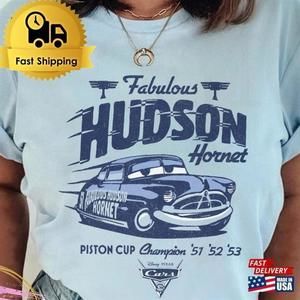 Disney Cars Doc Hudson Retro Pixar Movie Classic Unisex T-Shirt
